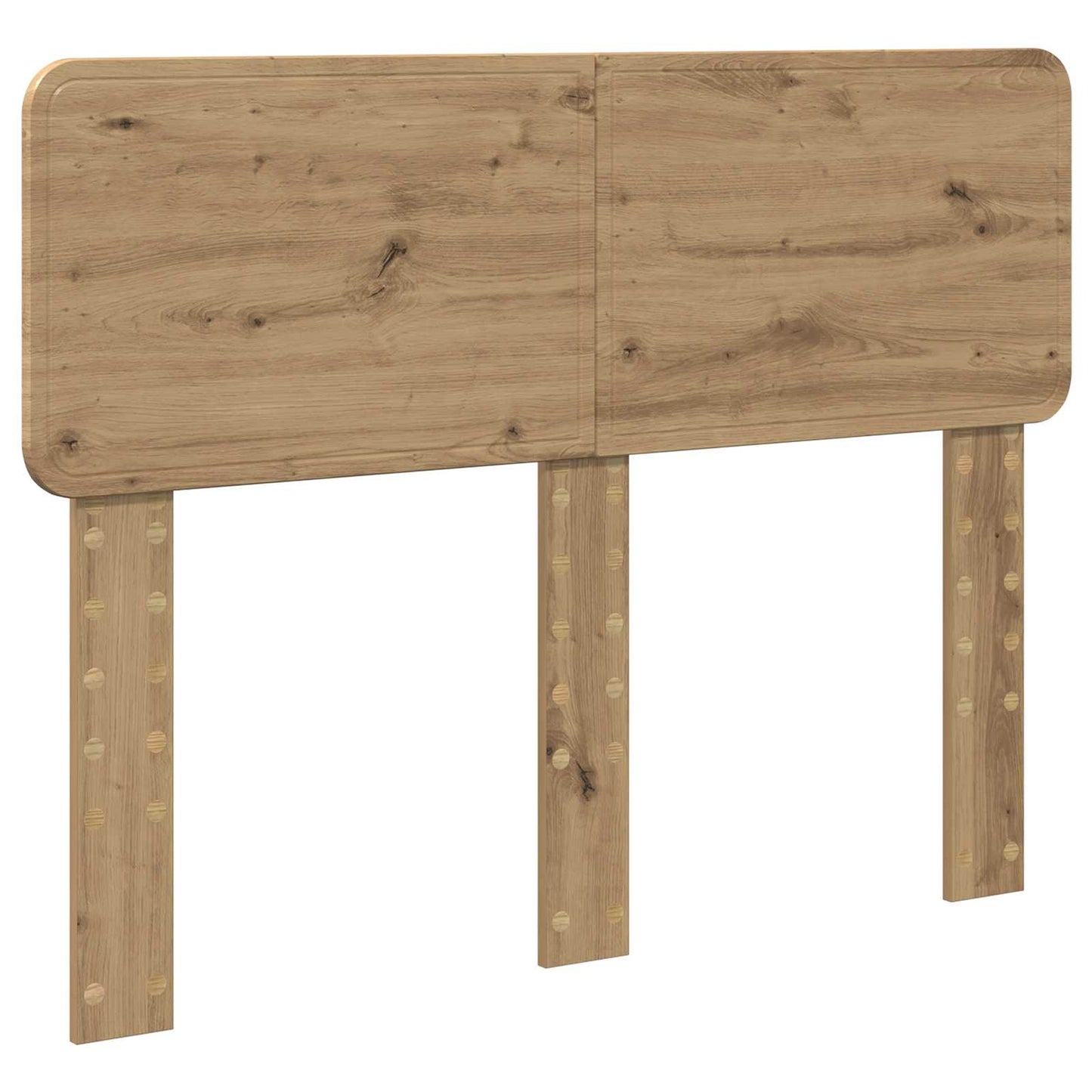 vidaXL Bettrahmen Artisan-Eiche 120 x 190 cm Holzwerkstoff