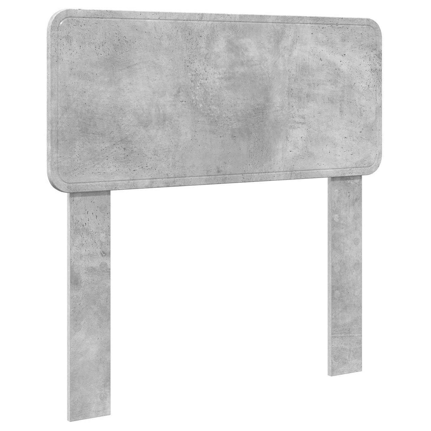 vidaXL Bettrahmen mit Kopfteil Beton Grau 100 x 200 cm Holzwerkstoff