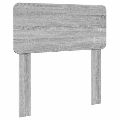 vidaXL Bettrahmen mit Kopfteil Graues Sonoma 90 x 200 cm Holzwerkstoff