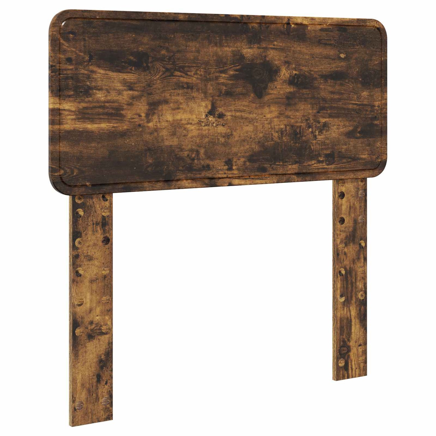 vidaXL Bettrahmen Geräucherte Eiche 90 x 190 cm Holzwerkstoff