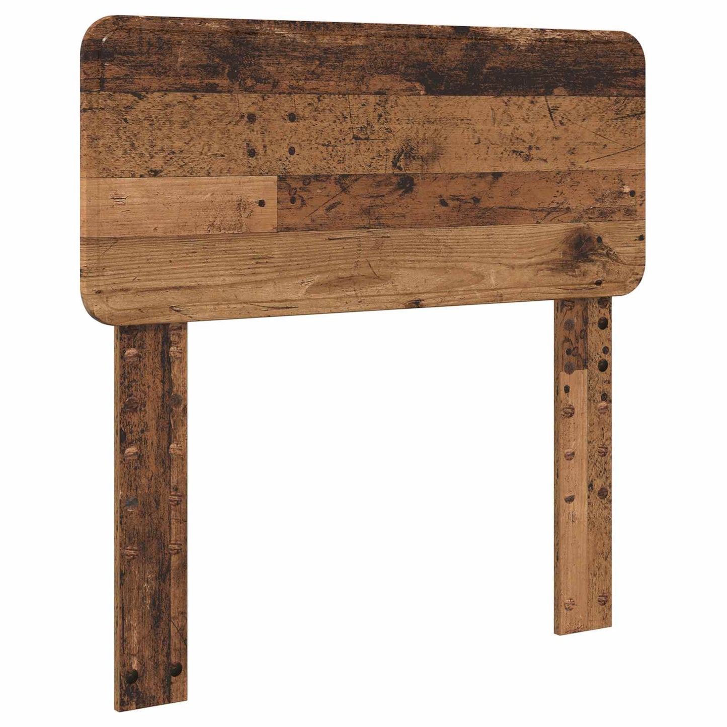 vidaXL Bettrahmen mit Kopfteil Altholz 90 x 190 cm Holzwerkstoff