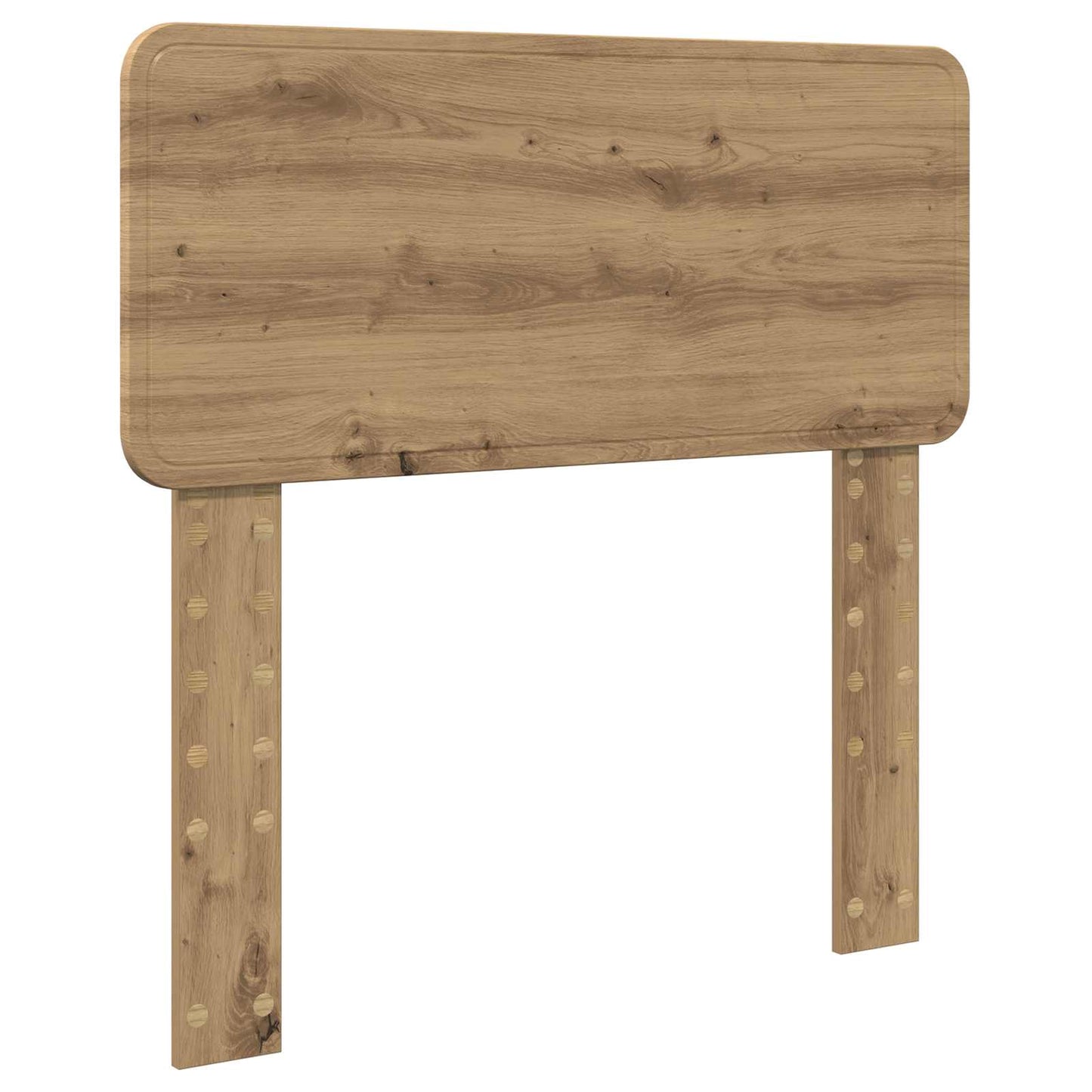 vidaXL Bettrahmen mit Kopfteil Artisan-Eiche 90 x 190 cm Holzwerkstoff