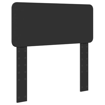 vidaXL Bettrahmen mit Kopfteil Schwarz 75 x 190 cm Holzwerkstoff