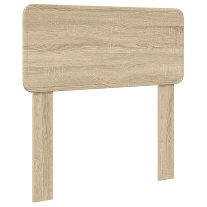 vidaXL Bettrahmen mit Kopfteil Sonoma-Eiche 75 x 190 cm Holzwerkstoff