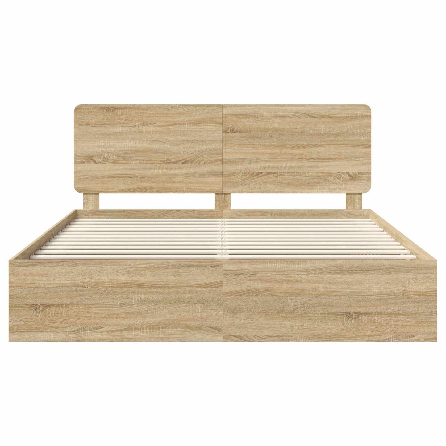 vidaXL Bettrahmen Sonoma 200 x 200 cm Massives Kiefernholz