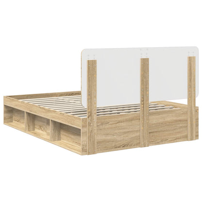 vidaXL Cadre de lit Sonoma 160 x 200 cm Bois de pin massif