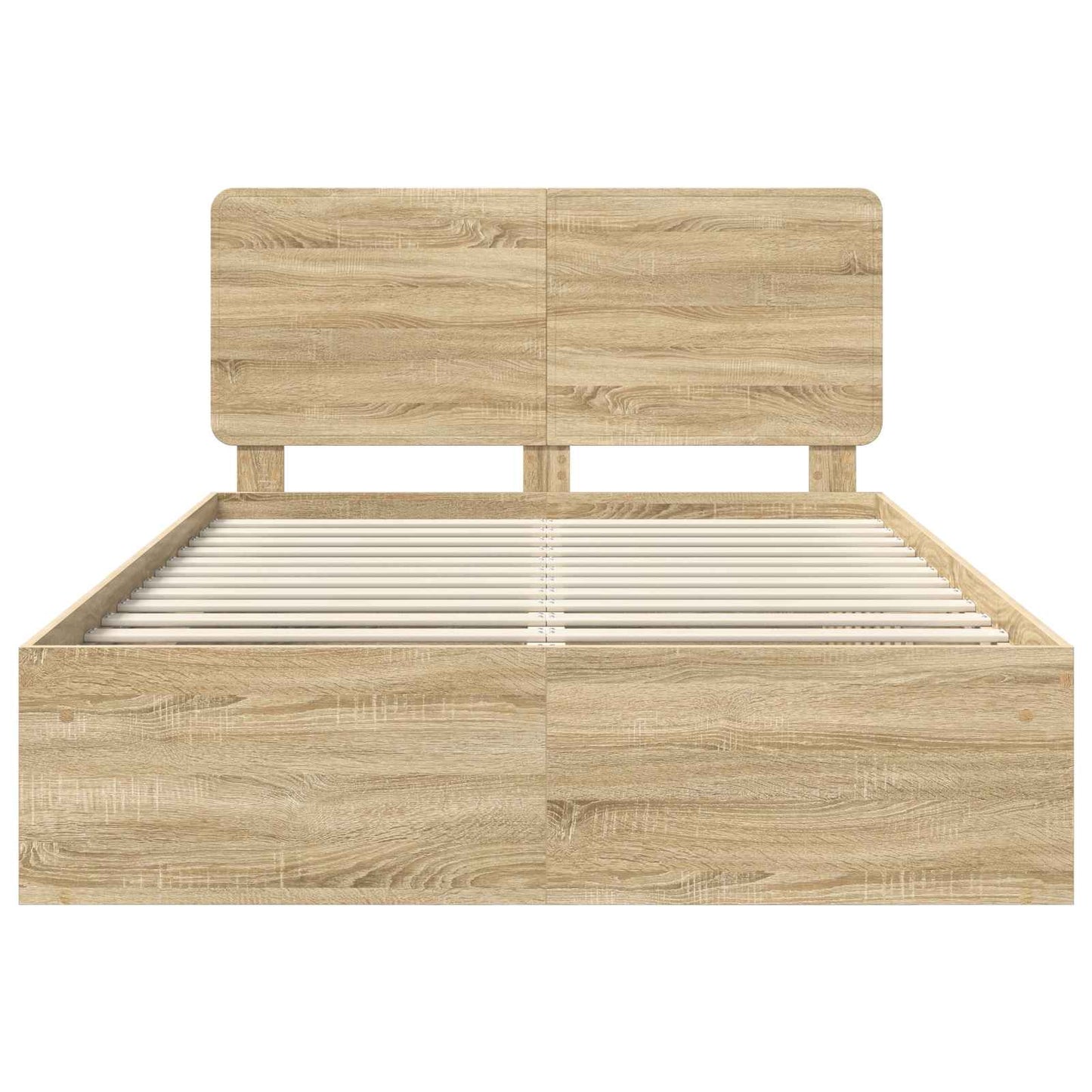 vidaXL Cadre de lit Sonoma 160 x 200 cm Bois de pin massif