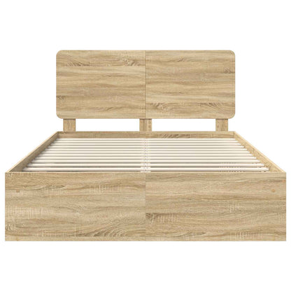 vidaXL Cadre de lit Sonoma 160 x 200 cm Bois de pin massif
