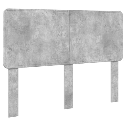 vidaXL Bettrahmen mit Kopfteil Beton 160 x 200 cm Massives Kiefernholz
