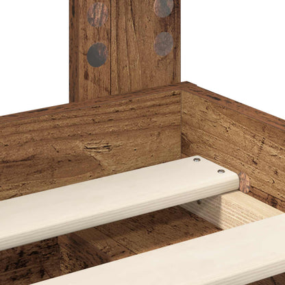 vidaXL Bettrahmen Altholz 160 x 200 cm Massives Kiefernholz