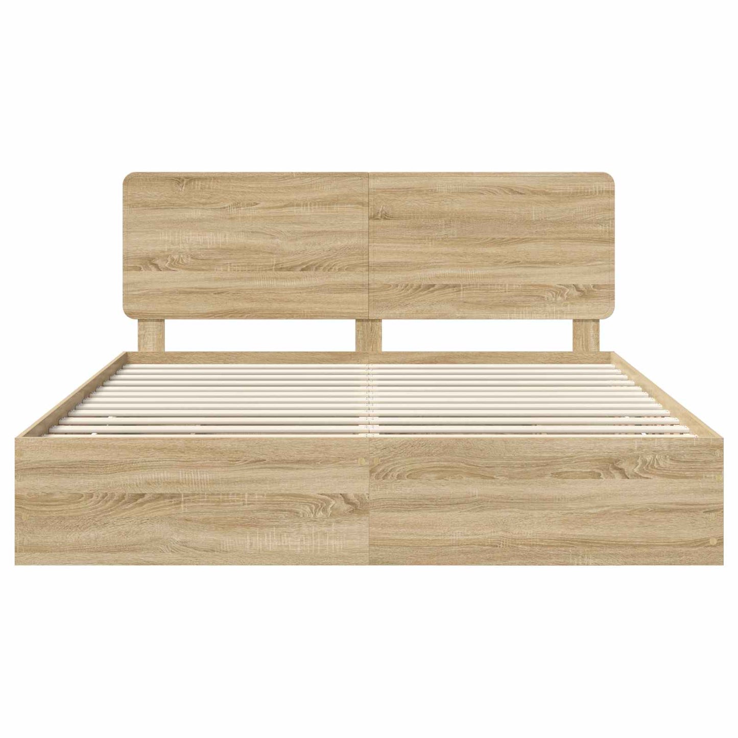 vidaXL Bettrahmen Sonoma-Eiche 200 x 200 cm Ingenieurs Holz