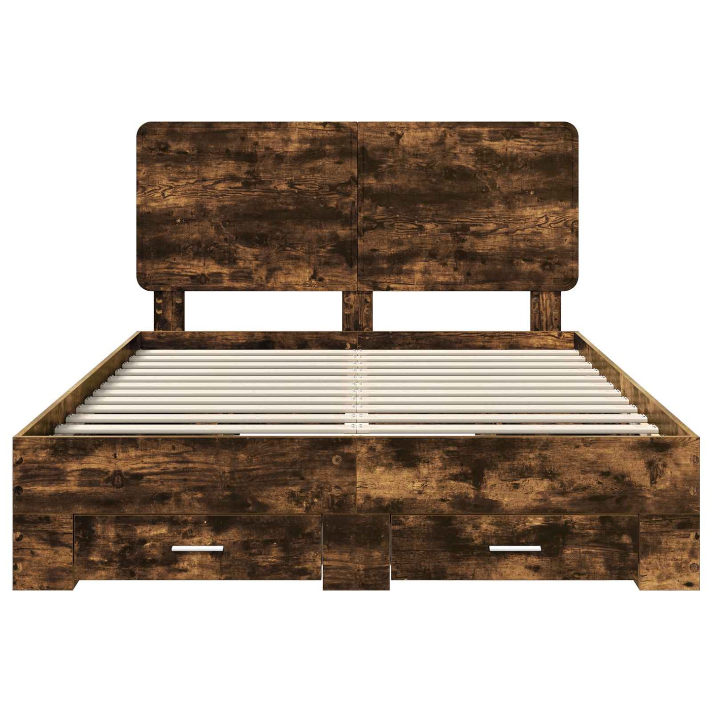 Bettrahmen Geräucherte Eiche 140 x 200 cm Holzwerkstoff