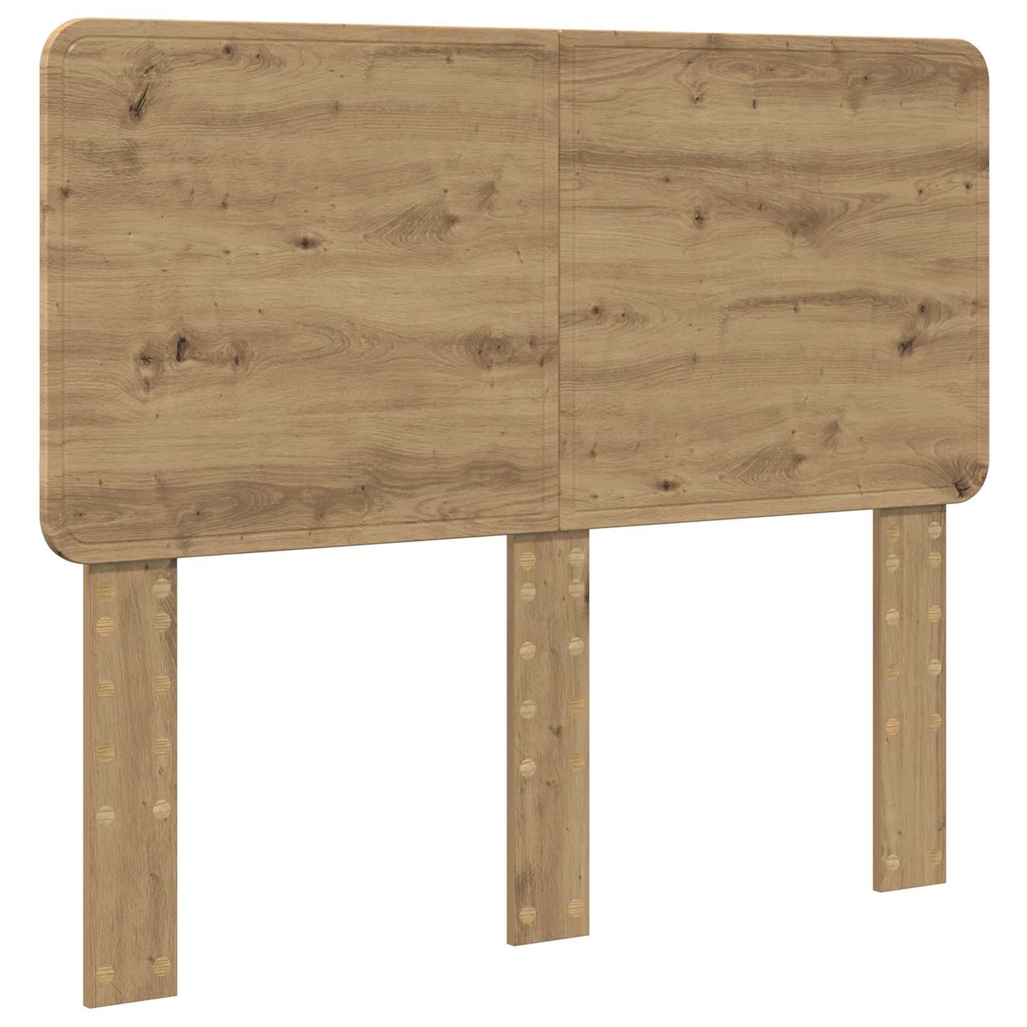vidaXL Bettrahmen Artisan-Eiche 135 x 190 cm Holzwerkstoff