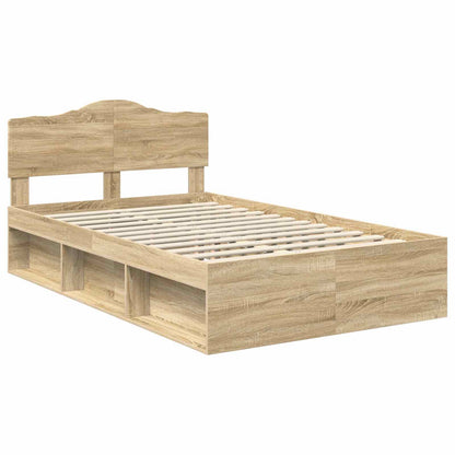 vidaXL Cadre de lit Sonoma 120 x 190 cm Bois de pin massif