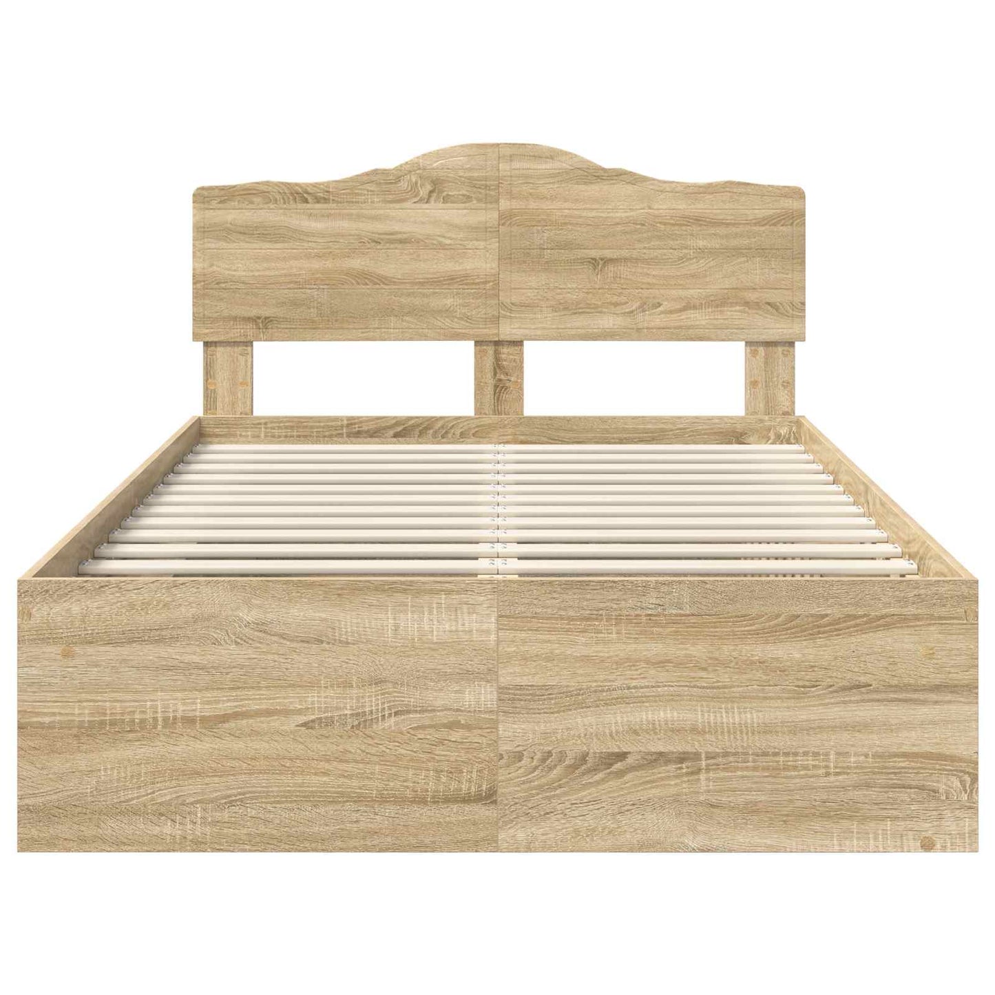 vidaXL Cadre de lit Sonoma 120 x 190 cm Bois de pin massif