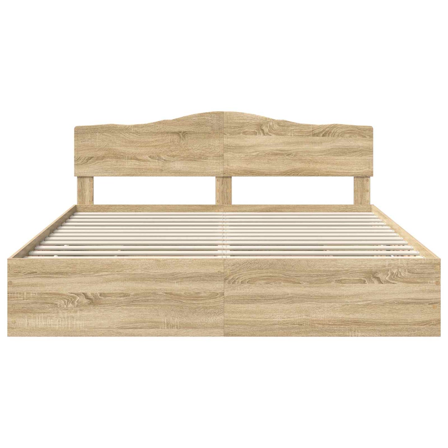 vidaXL Bettrahmen Sonoma-Eiche 200 x 200 cm Ingenieurs Holz