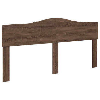 vidaXL Bettrahmen Braun Eichen-Optik 200 x 200 cm Ingenieurs Holz