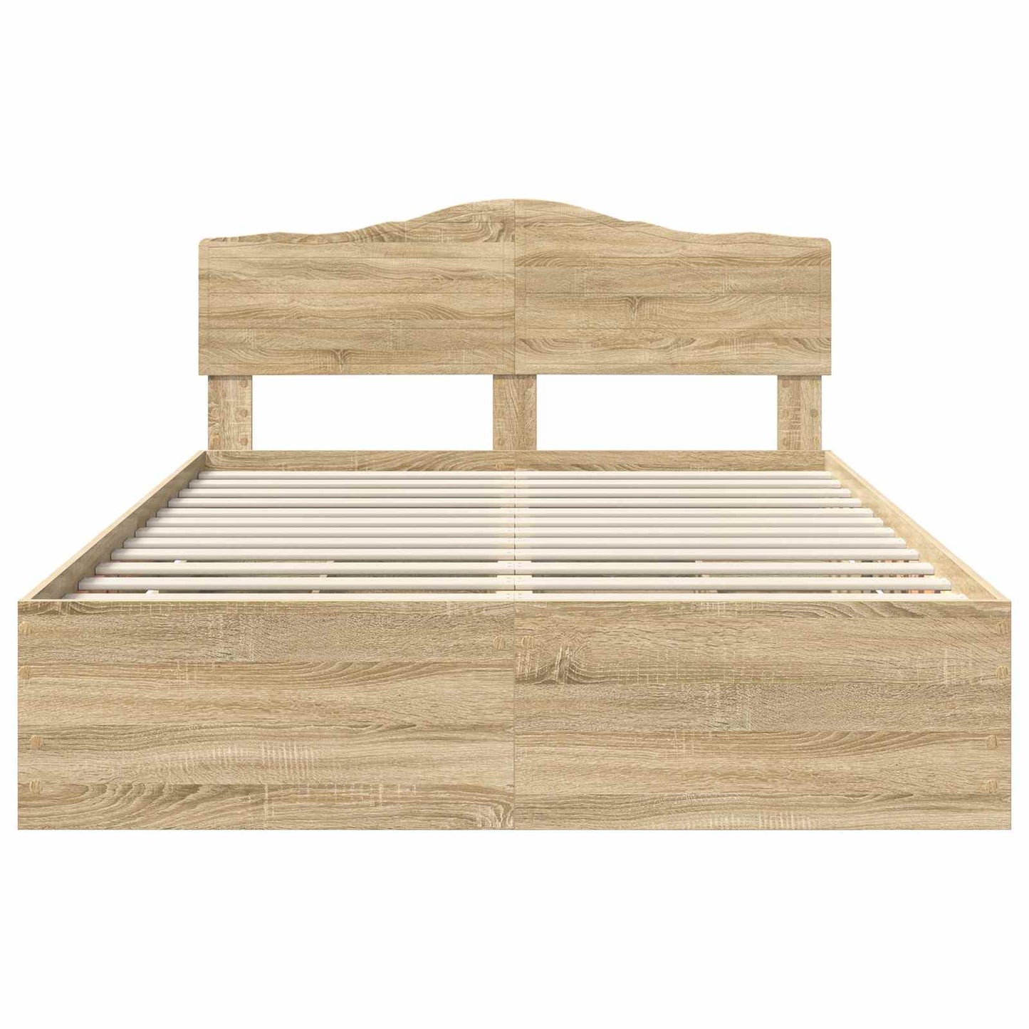 vidaXL Bettrahmen Sonoma-Eiche 160 x 200 cm Ingenieurs Holz