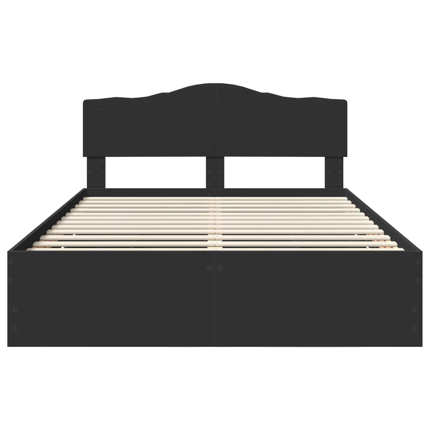 vidaXL Bettrahmen mit Schubladen Schwarz 140 x 200 cm Ingenieurs Holz