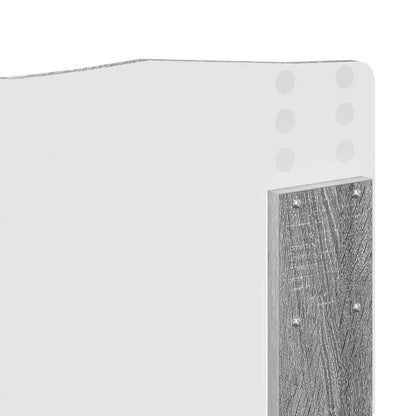 vidaXL Bettrahmen Graues Sonoma 140 x 200 cm Ingenieurs Holz