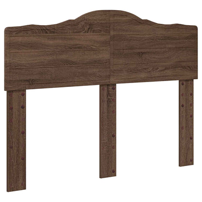 vidaXL Bettrahmen Braun Eichen-Optik 135 x 190 cm Ingenieurs Holz