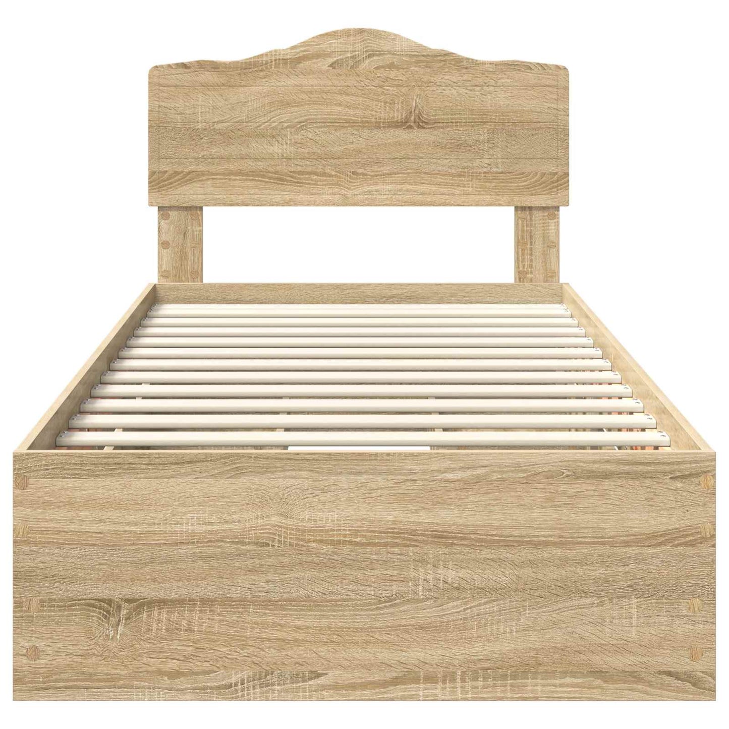 vidaXL Bettrahmen Sonoma-Eiche 90 x 190 cm Ingenieurs Holz