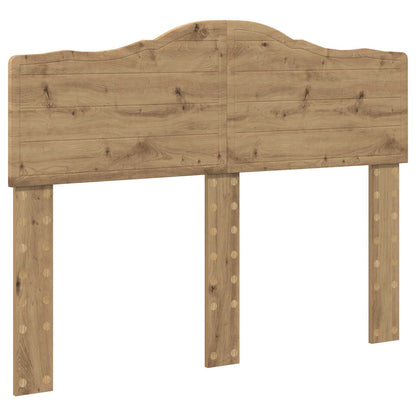 vidaXL Bettrahmen Artisan-Eiche 135 x 190 cm Holzwerkstoff