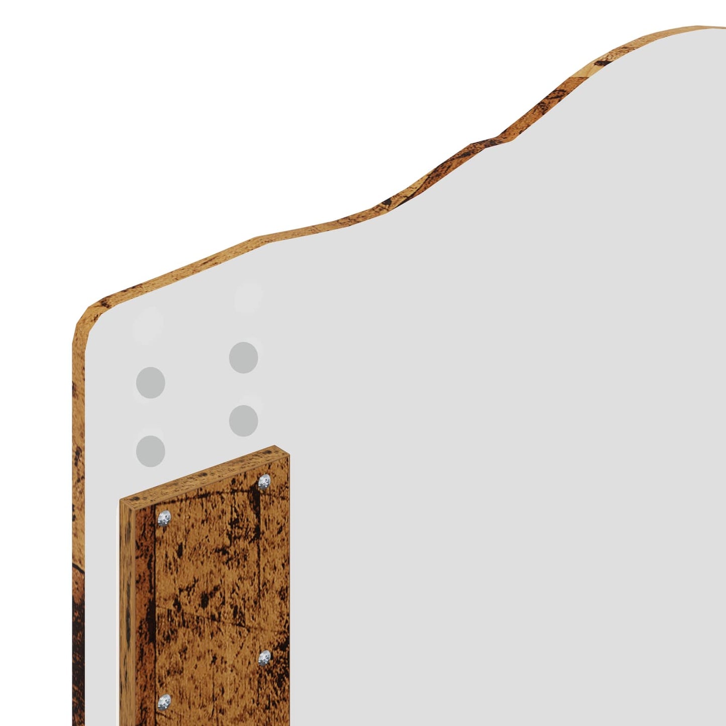 Bettrahmen mit Kopfteil Altholz 90 x 200 cm Holzwerkstoff