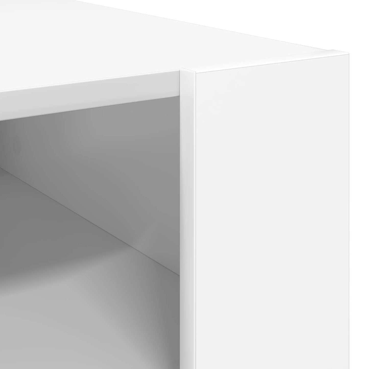 vidaXL Couchtisch mit Speicher Weiß 92 x 53 x 45 cm Holzwerkstoff