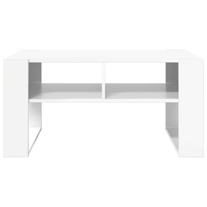 vidaXL Couchtisch mit Speicher Weiß 92 x 53 x 45 cm Holzwerkstoff