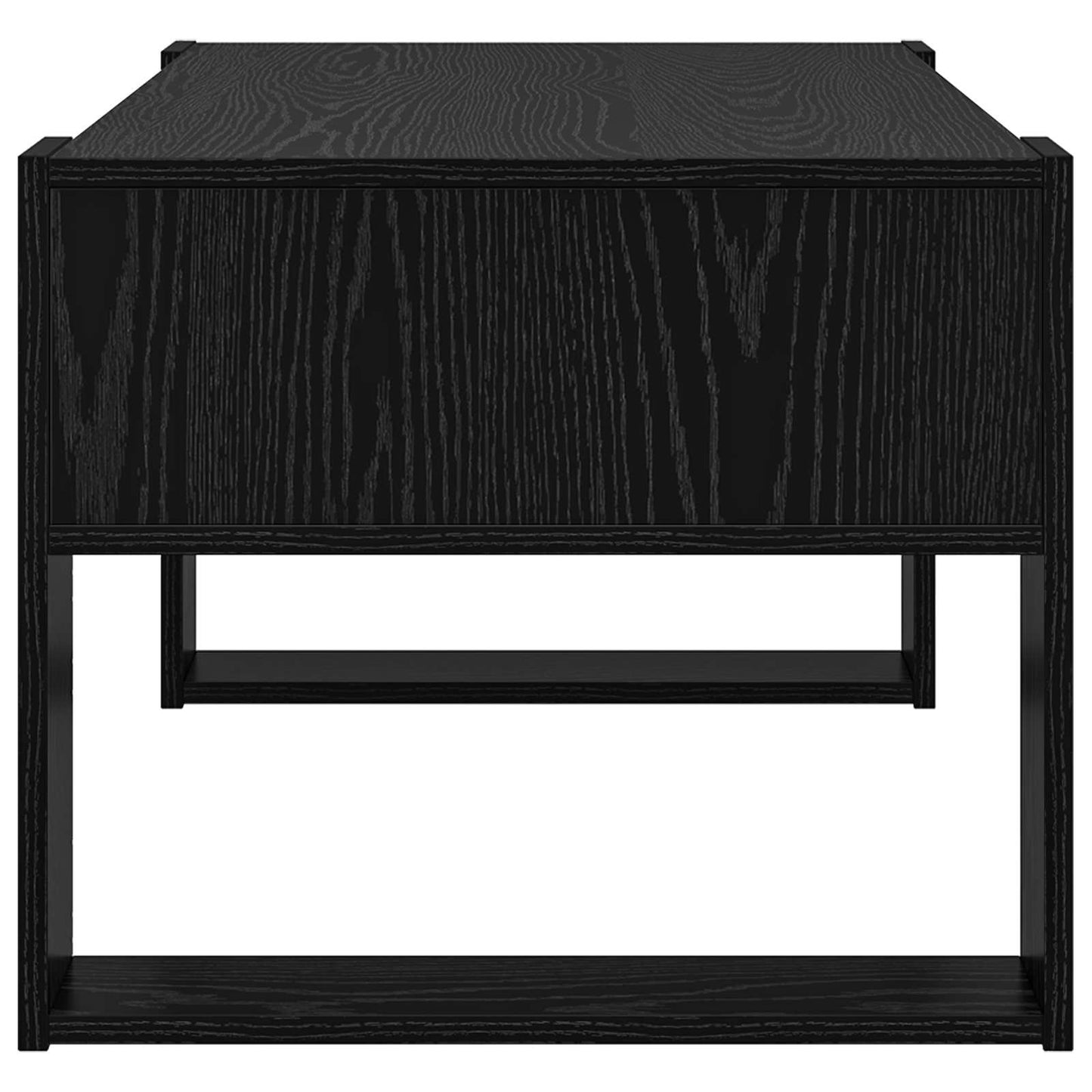 Couchtisch Schwarz Eichen-Optik 92 x 53 x 45 cm Holzwerkstoff