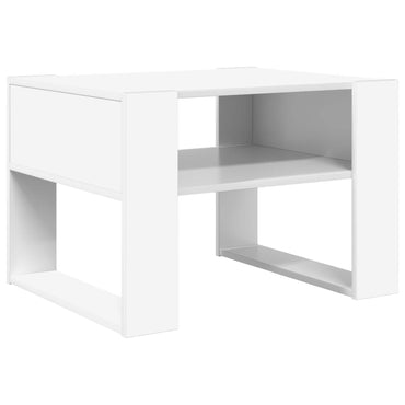 vidaXL Couchtisch mit Speicher Weiß 66 x 53 x 45 cm Holzwerkstoff