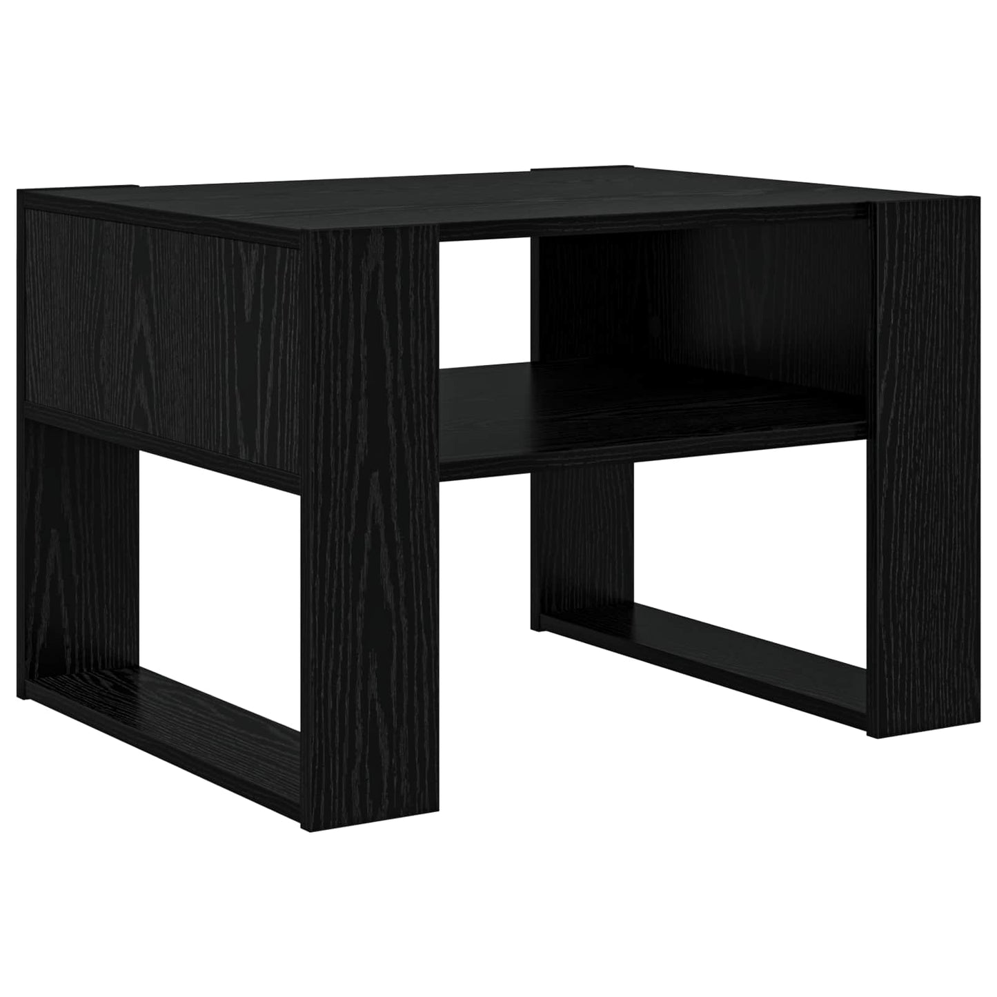 Couchtisch Schwarz Eichen-Optik 66 x 53 x 45 cm Holzwerkstoff