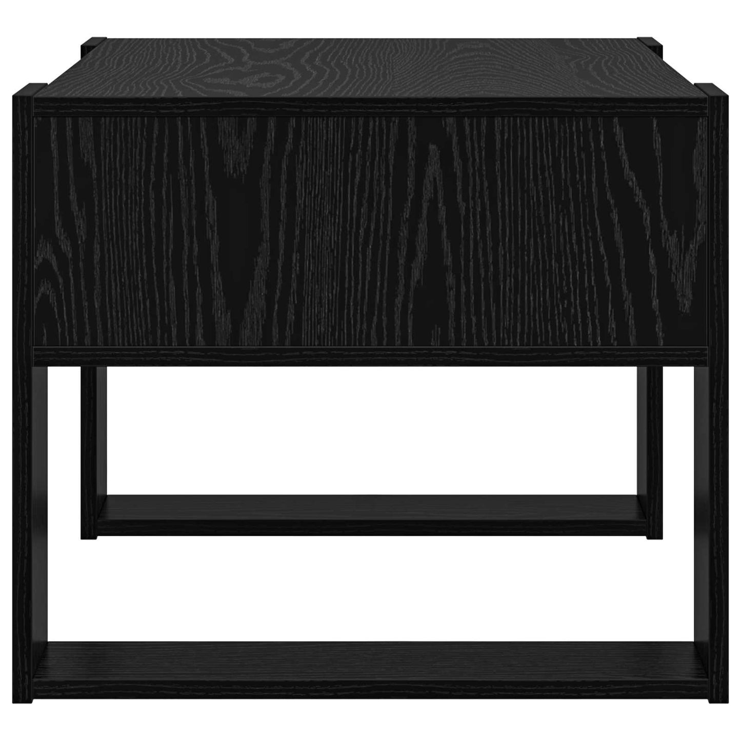 Couchtisch Schwarz Eichen-Optik 66 x 53 x 45 cm Holzwerkstoff