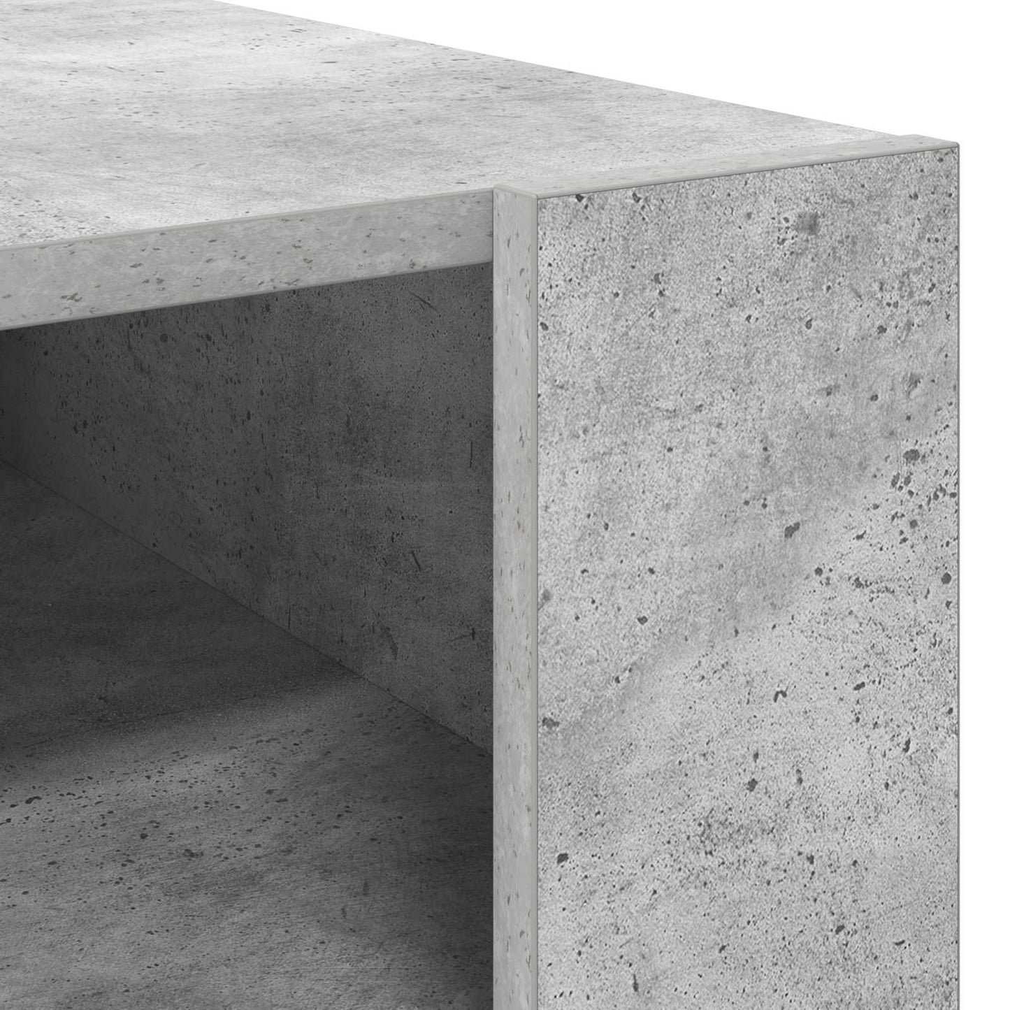 vidaXL Couchtisch Beton Grau 66 x 53 x 45 cm Holzwerkstoff