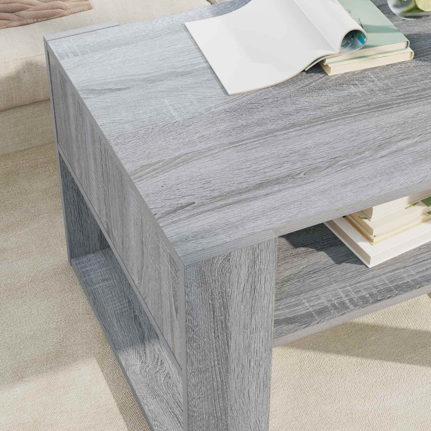vidaXL Couchtisch Graues Sonoma 66 x 53 x 45 cm Holzwerkstoff