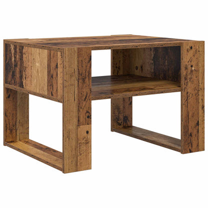 Couchtisch mit Speicher Altholz 66 x 53 x 45 cm Holzwerkstoff