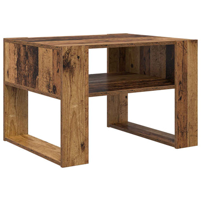 Couchtisch mit Speicher Altholz 66 x 53 x 45 cm Holzwerkstoff