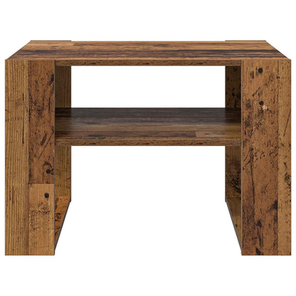 Couchtisch mit Speicher Altholz 66 x 53 x 45 cm Holzwerkstoff