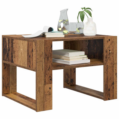Couchtisch mit Speicher Altholz 66 x 53 x 45 cm Holzwerkstoff