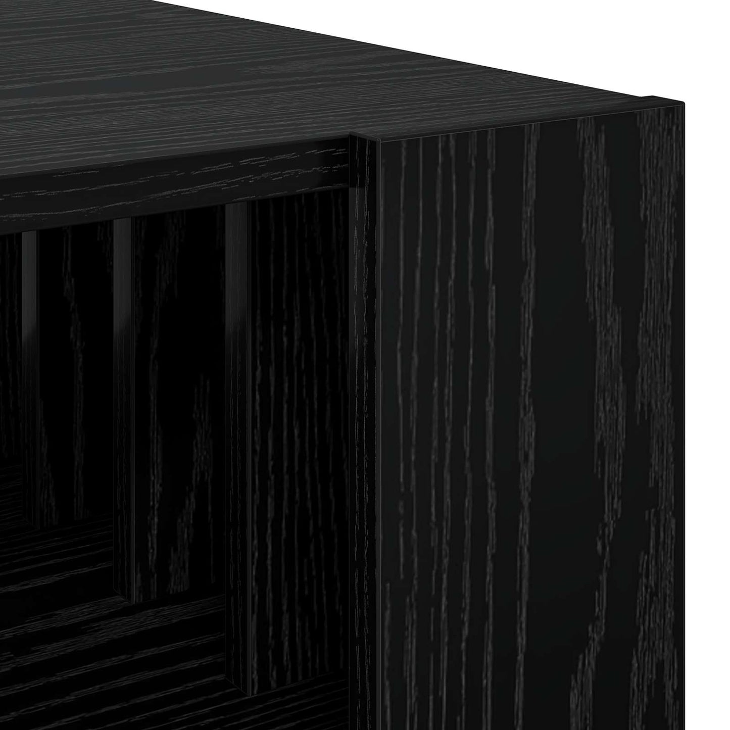 vidaXL Couchtisch Schwarz Eichen-Optik 92 x 49,5 x 45 cm Holzwerkstoff