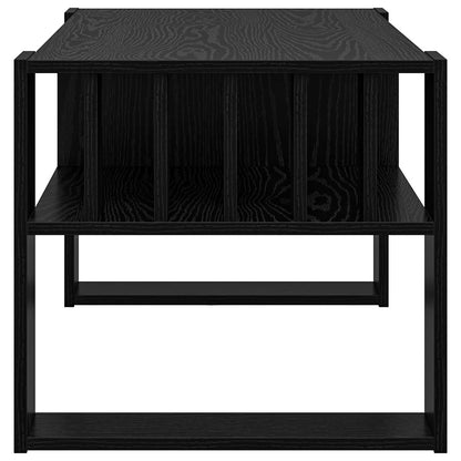 vidaXL Couchtisch Schwarz Eichen-Optik 92 x 49,5 x 45 cm Holzwerkstoff