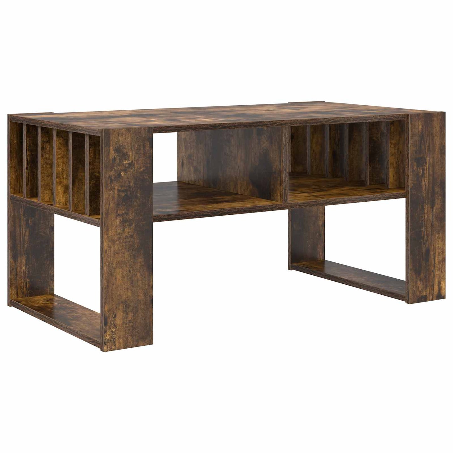 vidaXL Couchtisch Geräucherte Eiche 92 x 49,5 x 45 cm Holzwerkstoff