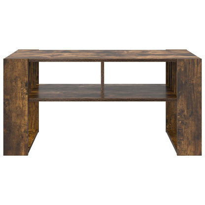 vidaXL Couchtisch Geräucherte Eiche 92 x 49,5 x 45 cm Holzwerkstoff