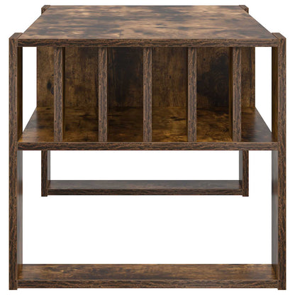 vidaXL Couchtisch Geräucherte Eiche 92 x 49,5 x 45 cm Holzwerkstoff