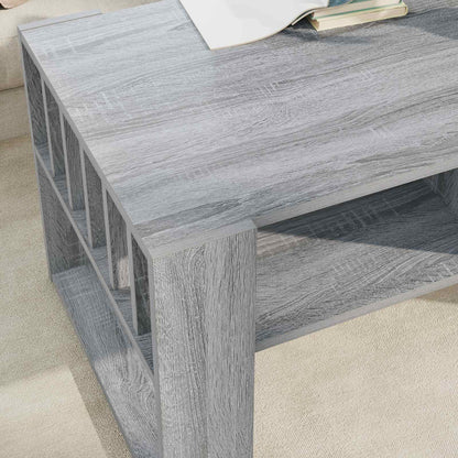 vidaXL Couchtisch Graues Sonoma 92 x 49,5 x 45 cm Holzwerkstoff