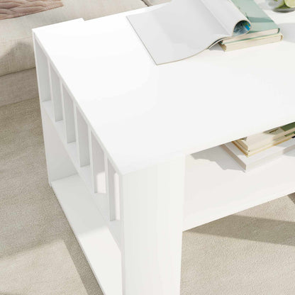 vidaXL Couchtisch Weiß 66 x 49,5 x 45 cm Holzwerkstoff