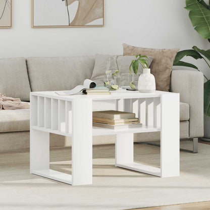 vidaXL Couchtisch Weiß 66 x 49,5 x 45 cm Holzwerkstoff