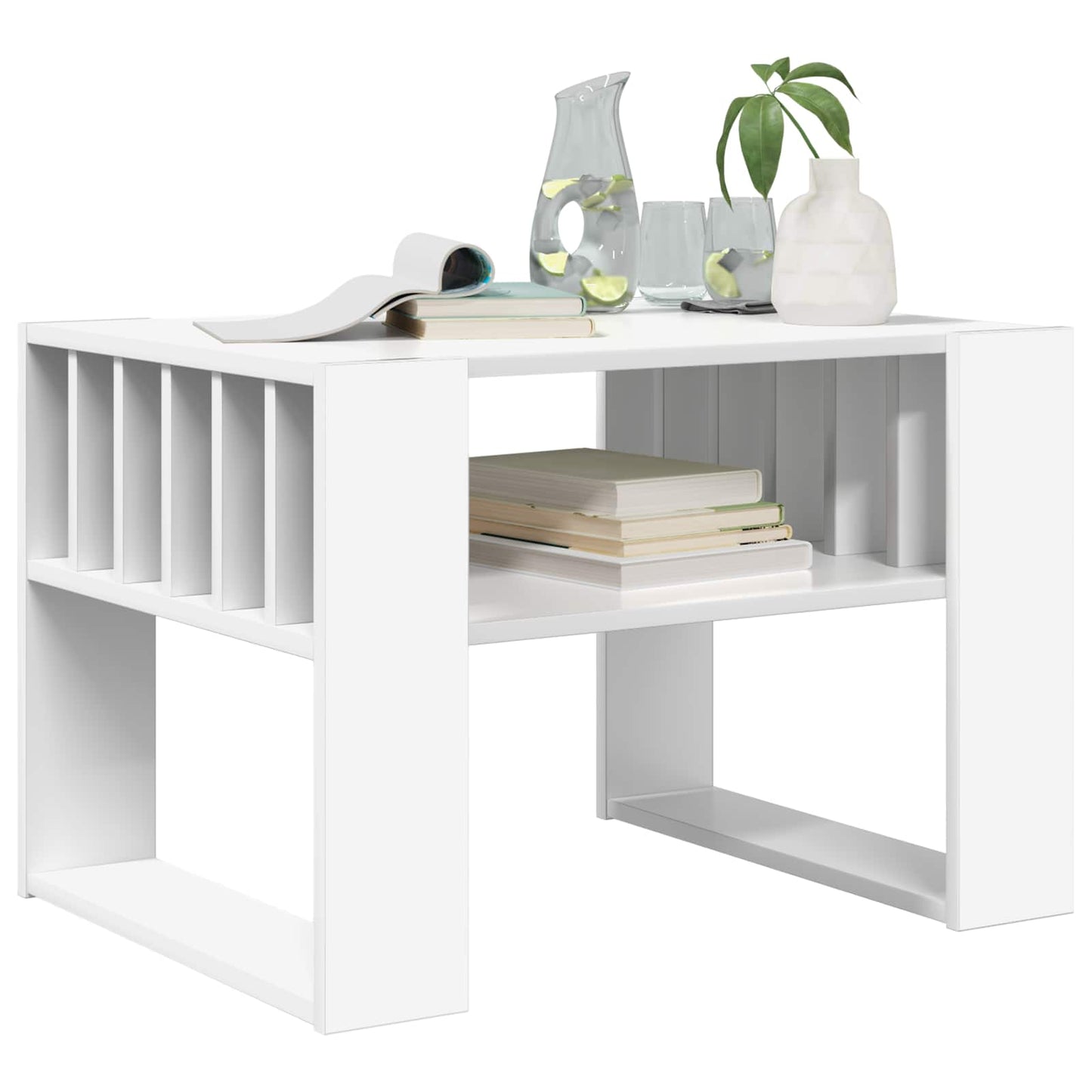 vidaXL Couchtisch Weiß 66 x 49,5 x 45 cm Holzwerkstoff