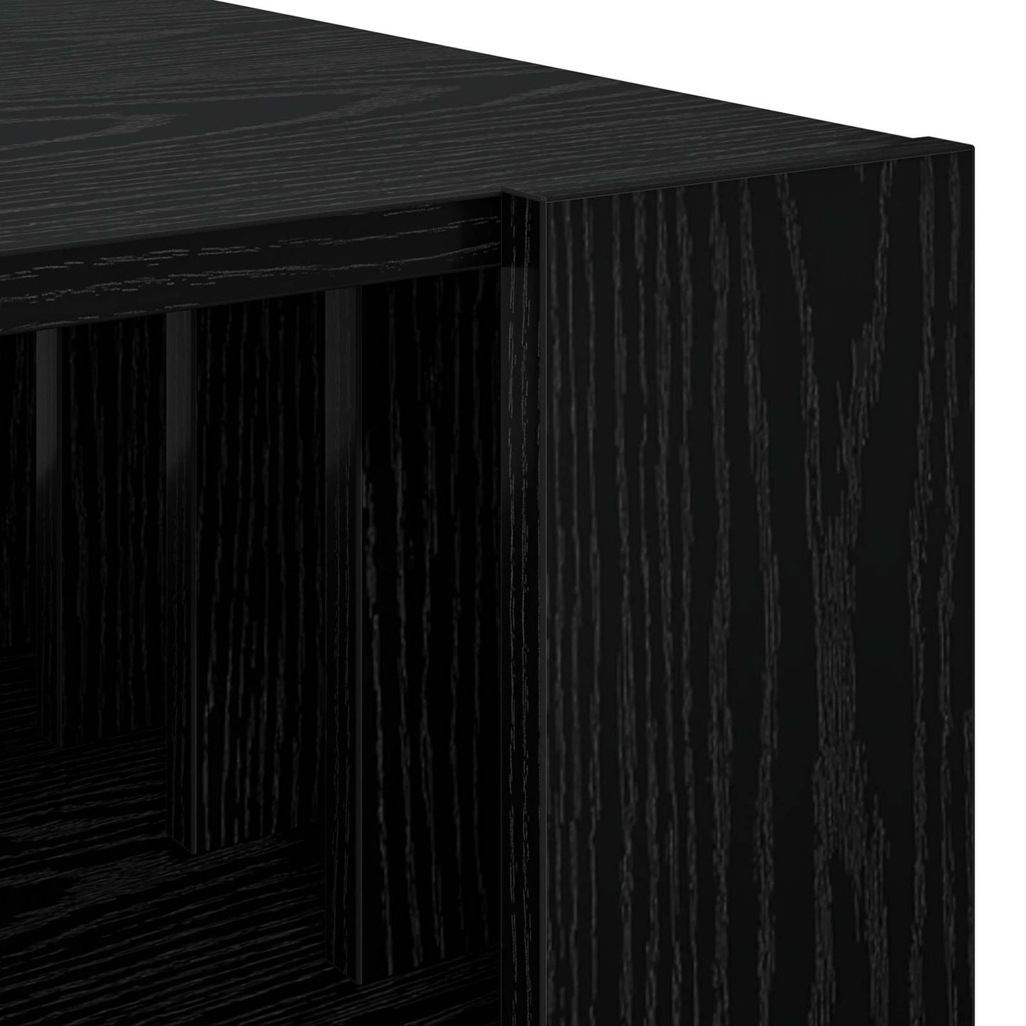 vidaXL Couchtisch Schwarz Eichen-Optik 66 x 49,5 x 45 cm Holzwerkstoff